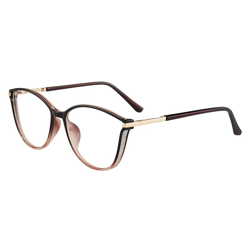 Brenda-Plain lens glasses are available with prescription optical lenses