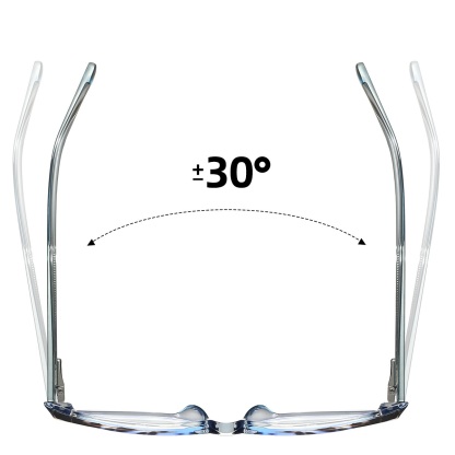 Carol-Plain lens glasses are available with prescription optical lenses