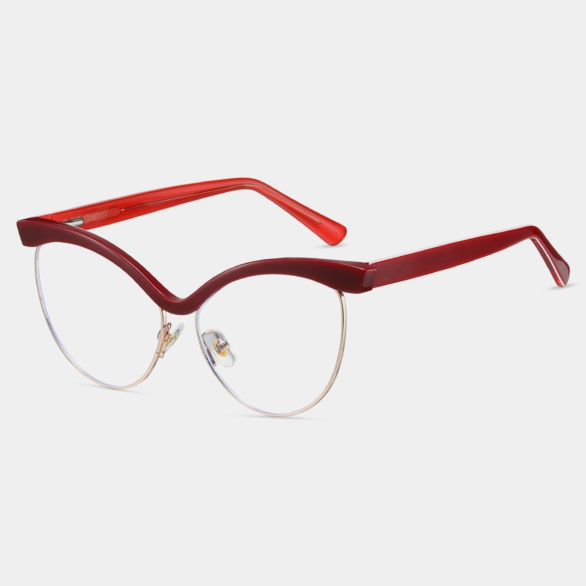 Canace-Plain lens glasses are available with prescription optical lenses