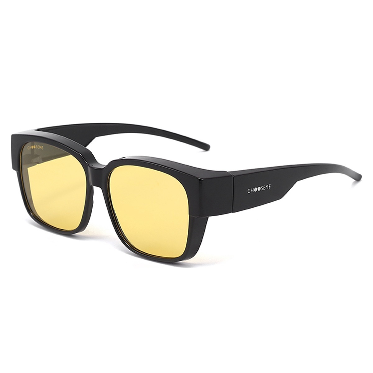 Hana-Polarized sunglasses fit over glasses with optional night vision lenses