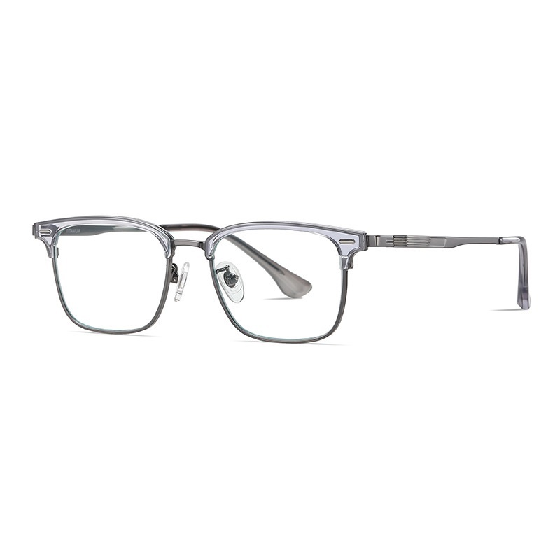 Claude-Plain lens glasses are available with prescription optical lenses
