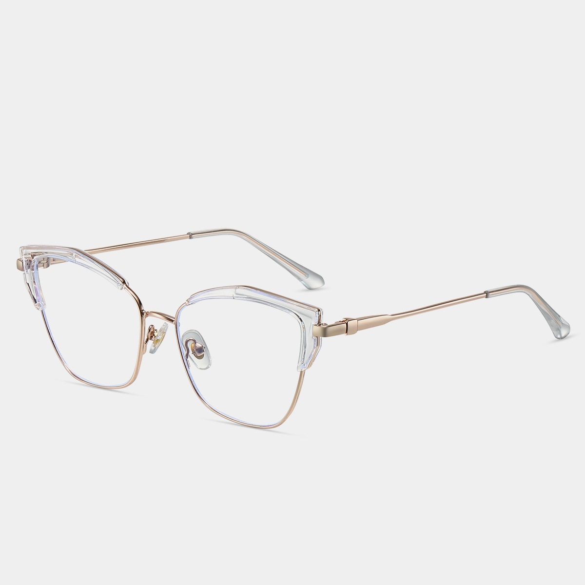 Catherine-Plain lens glasses are available with prescription optical lenses