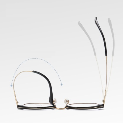 Bancroft-Plain lens glasses are available with prescription optical lenses