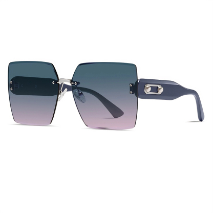  Girl-Large frame women's UV protection ink fashion sunglasses-TJ716