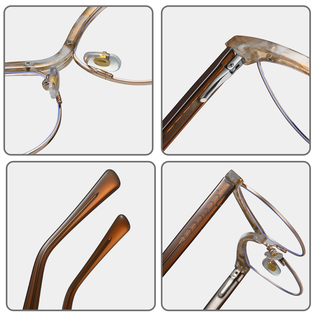 Canace-Plain lens glasses are available with prescription optical lenses