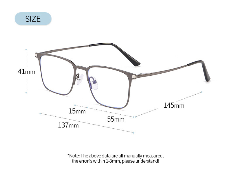 Gregary-Square fullrim polarized magnetic prescription glasses