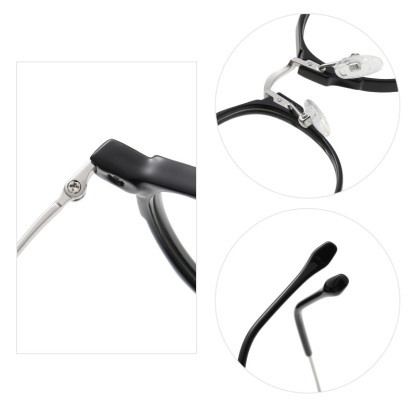 Emily-Plain lens glasses are available with prescription optical lenses