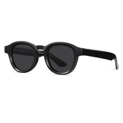 Heather-Round fullrim polarized prescription sunglasses