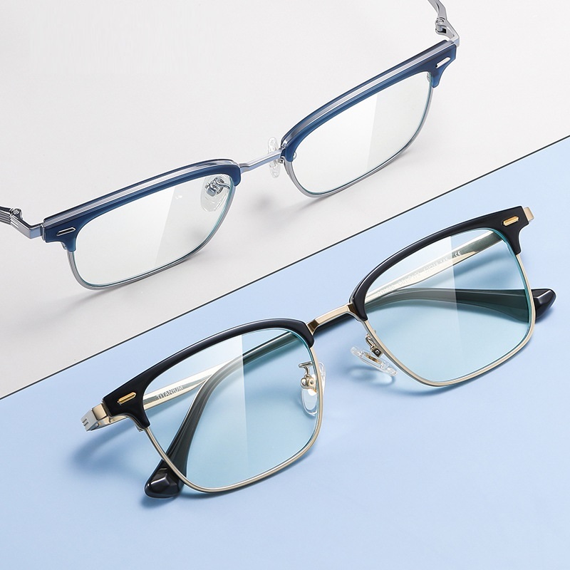 Claude-Plain lens glasses are available with prescription optical lenses