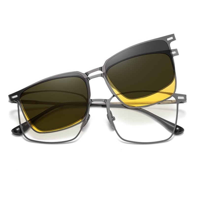 Cameron-Optical prescription magnetic glasses set includes polarized lenses and night vision lenses