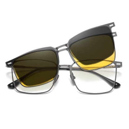 Cameron-Optical prescription magnetic glasses set includes polarized lenses and night vision lenses