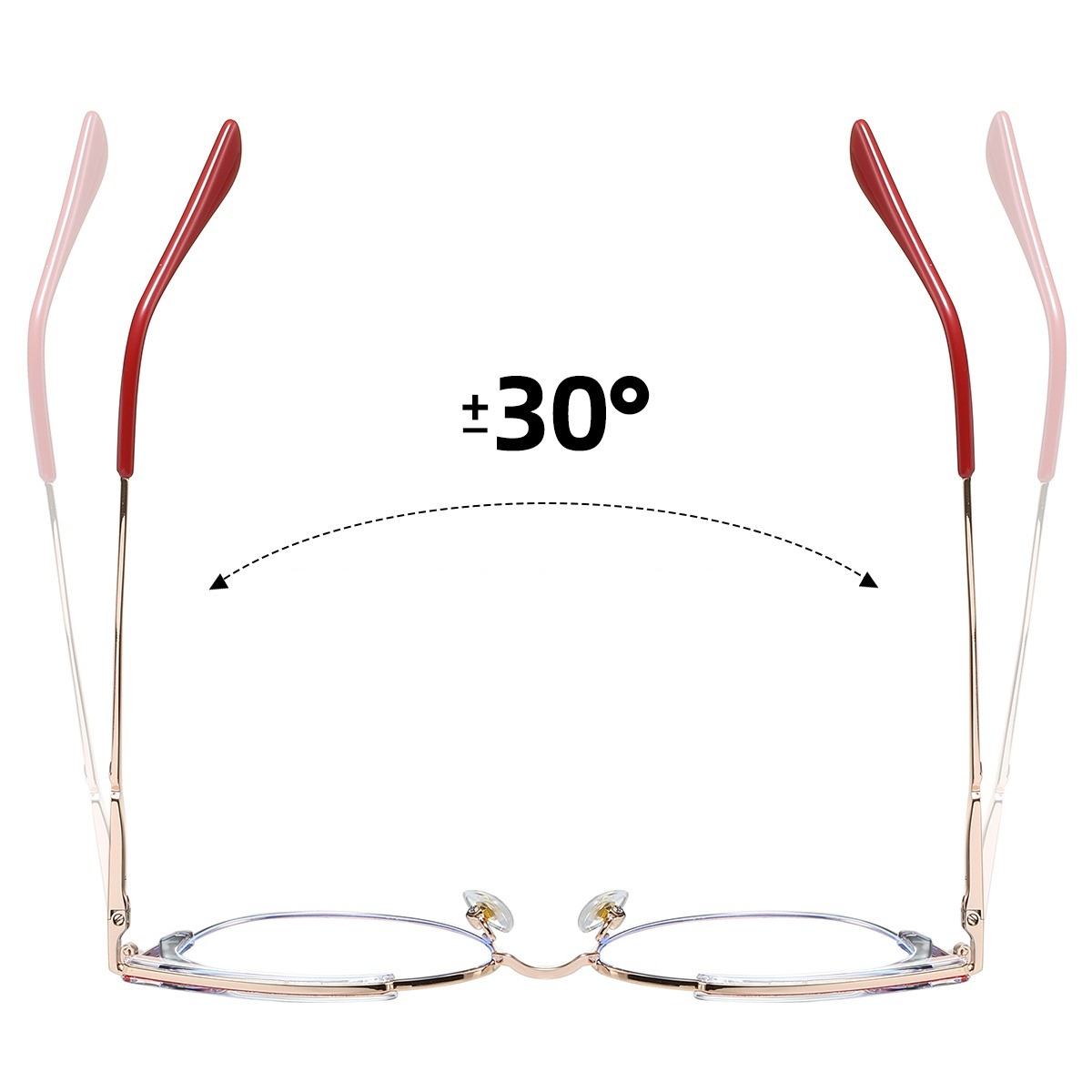 Carmen-Plain lens glasses are available with prescription optical lenses