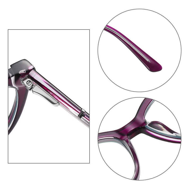 Gella-Plain lens glasses are available with prescription optical lenses