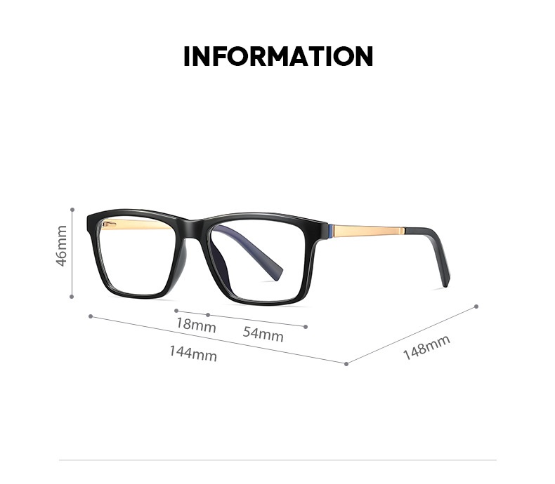 Garth-Square  fullrim prescription glasses