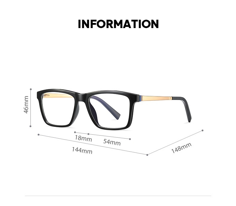 Garth-Square  fullrim prescription glasses
