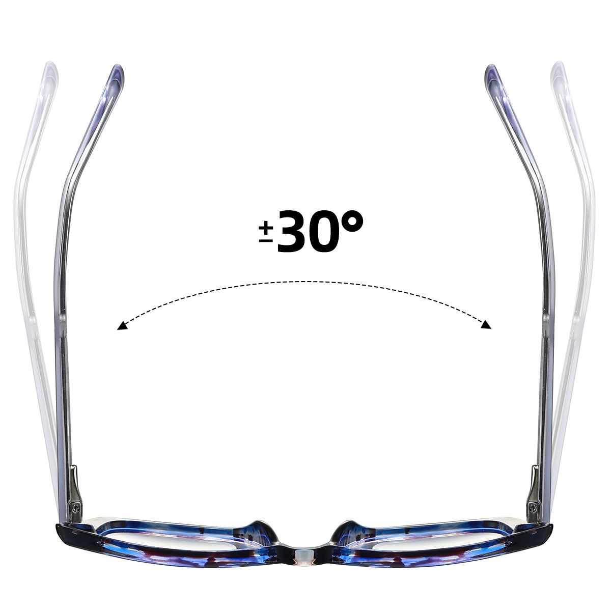 Camille-Plain lens glasses are available with prescription optical lenses