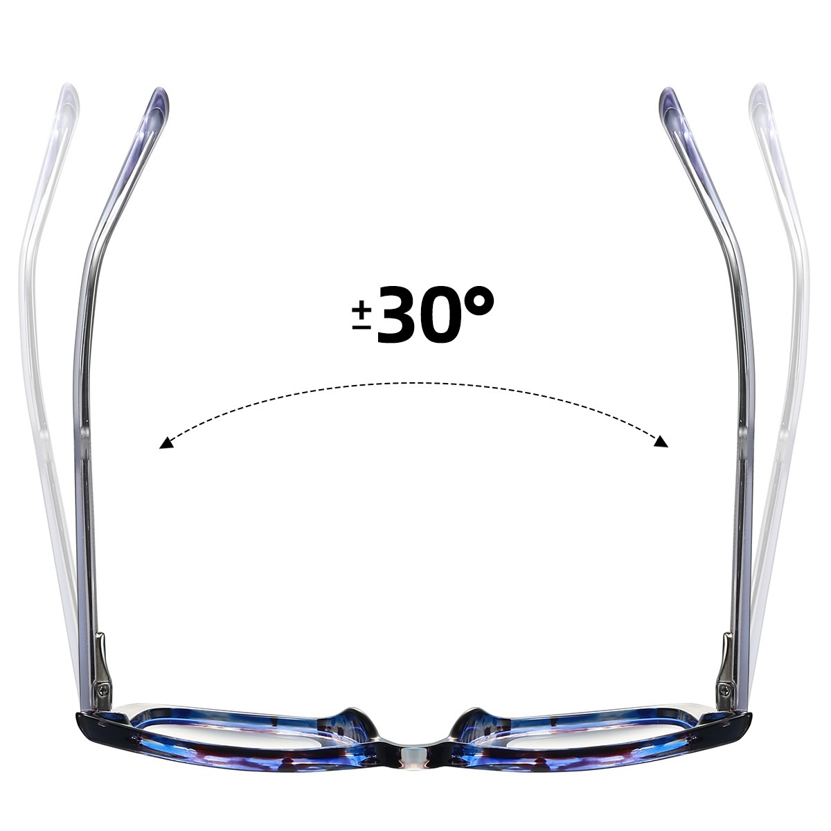 Camille-Plain lens glasses are available with prescription optical lenses