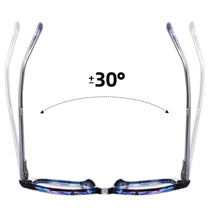 Camille-Plain lens glasses are available with prescription optical lenses