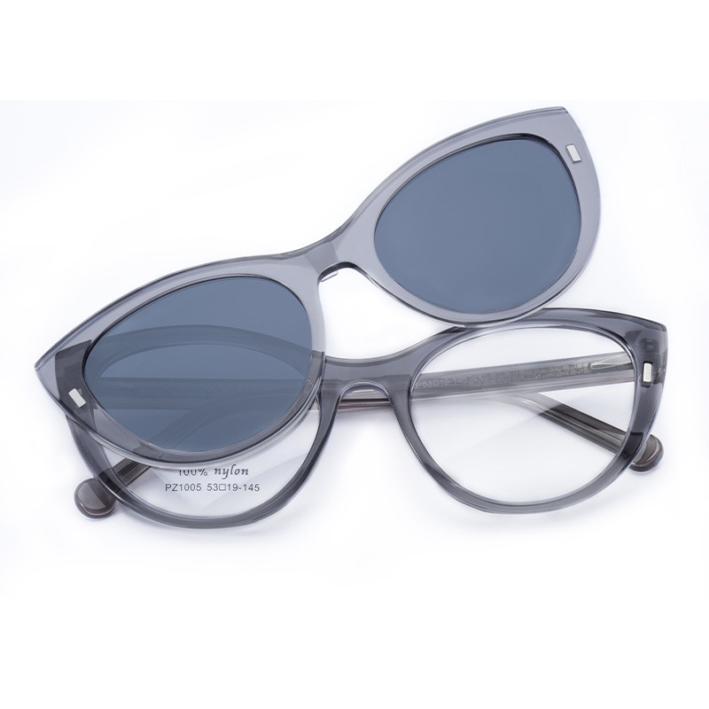 Isidore-Cat eye fullrim polarized magnetic prescription glasses