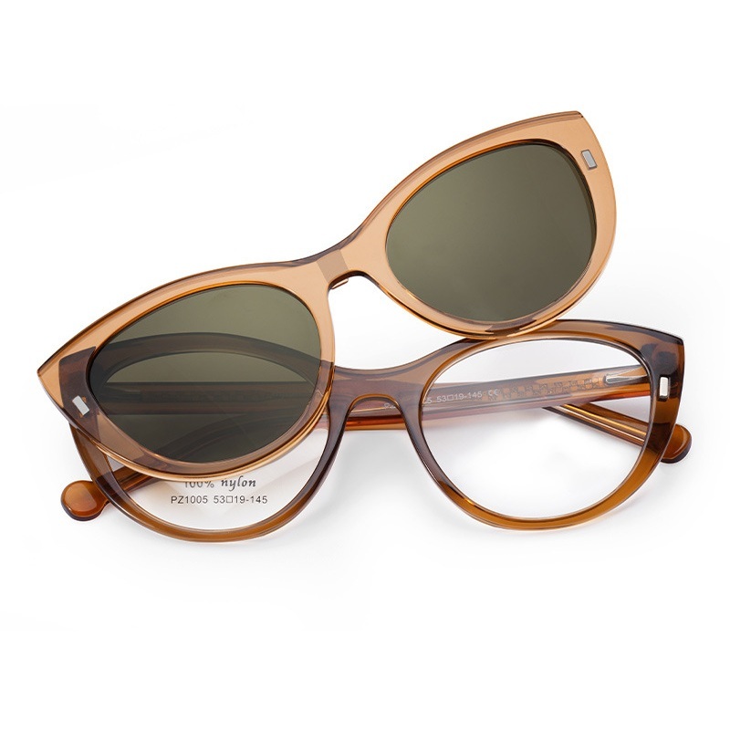 Isidore-Cat eye fullrim polarized magnetic prescription glasses