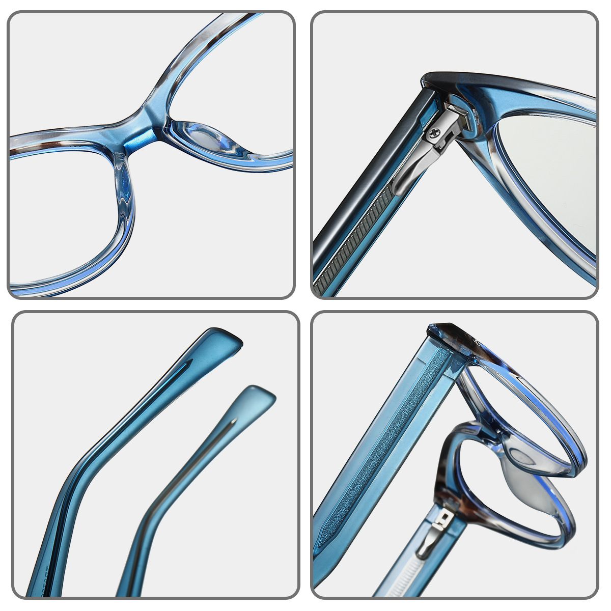 Carol-Plain lens glasses are available with prescription optical lenses