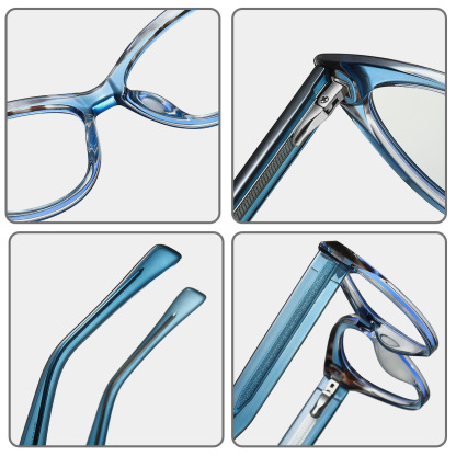 Carol-Plain lens glasses are available with prescription optical lenses