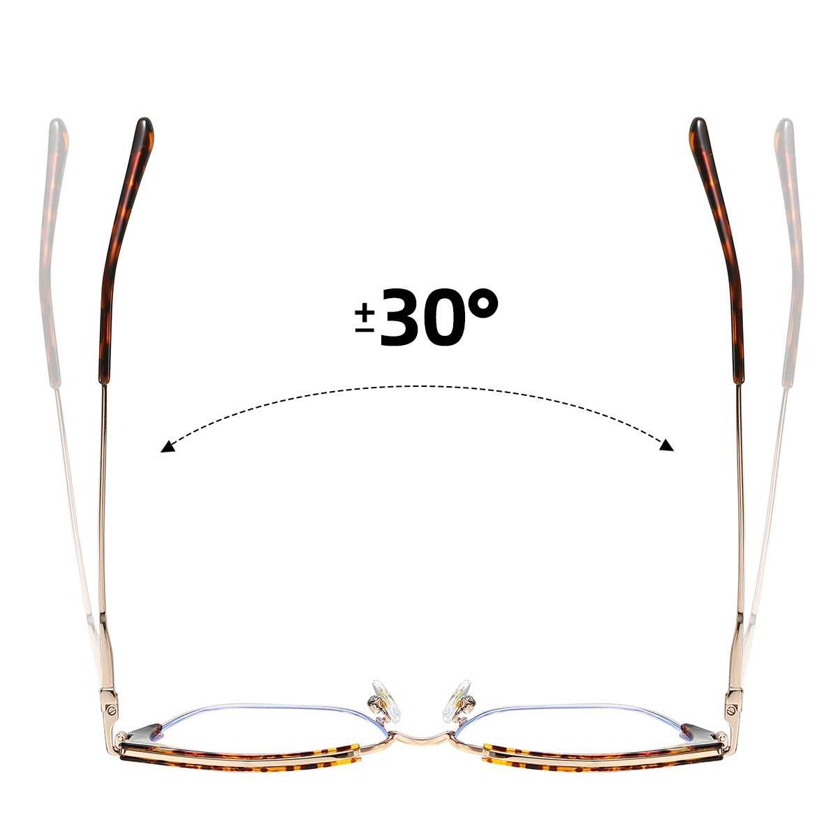 Catherine-Plain lens glasses are available with prescription optical lenses
