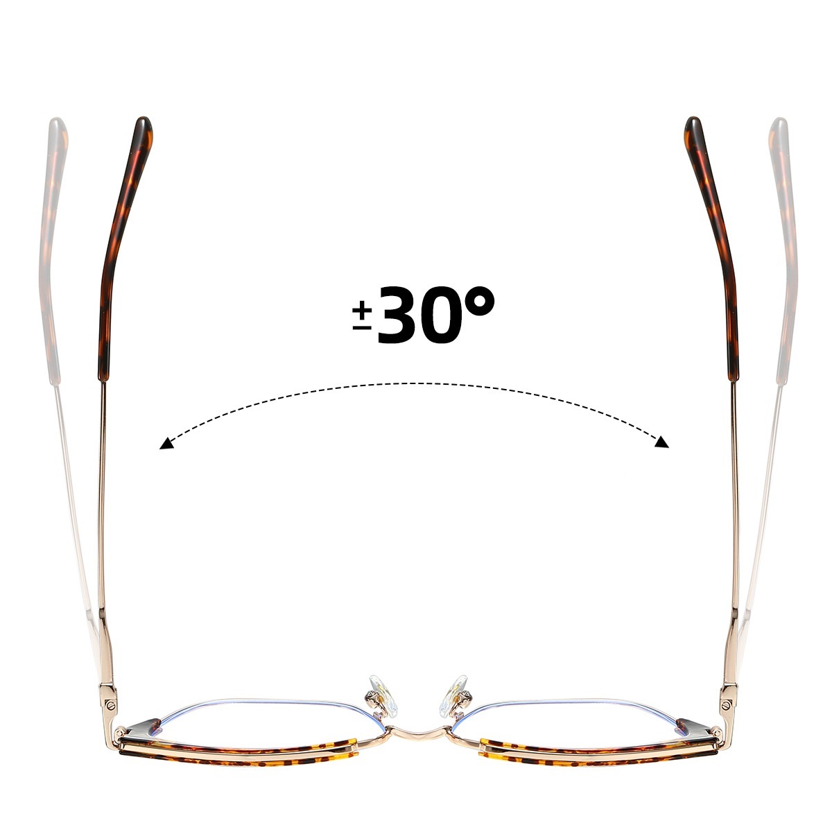Catherine-Plain lens glasses are available with prescription optical lenses
