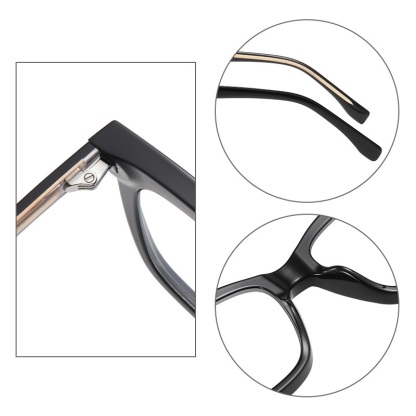 Derrick-Plain lens glasses are available with prescription optical lenses