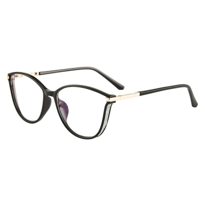 Brenda-Plain lens glasses are available with prescription optical lenses