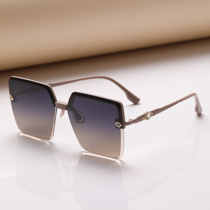 Isabel-Square semi-rimless polarized sunglasses for women