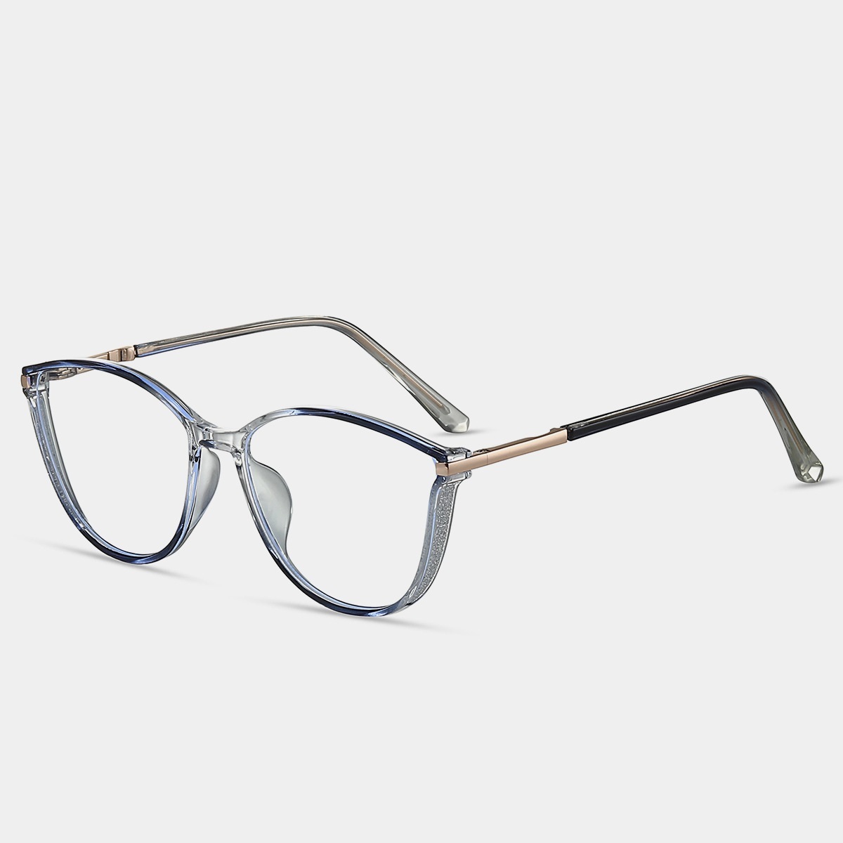 Brenda-Plain lens glasses are available with prescription optical lenses