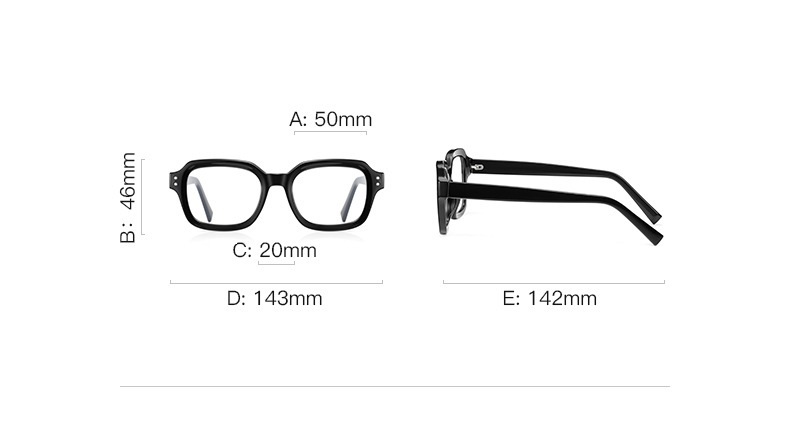 Gilbert-Square fullrim prescription glasses