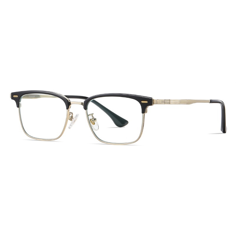 Claude-Plain lens glasses are available with prescription optical lens