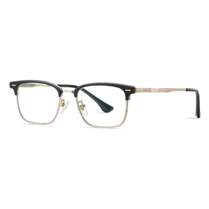 Claude-Plain lens glasses are available with prescription optical lenses