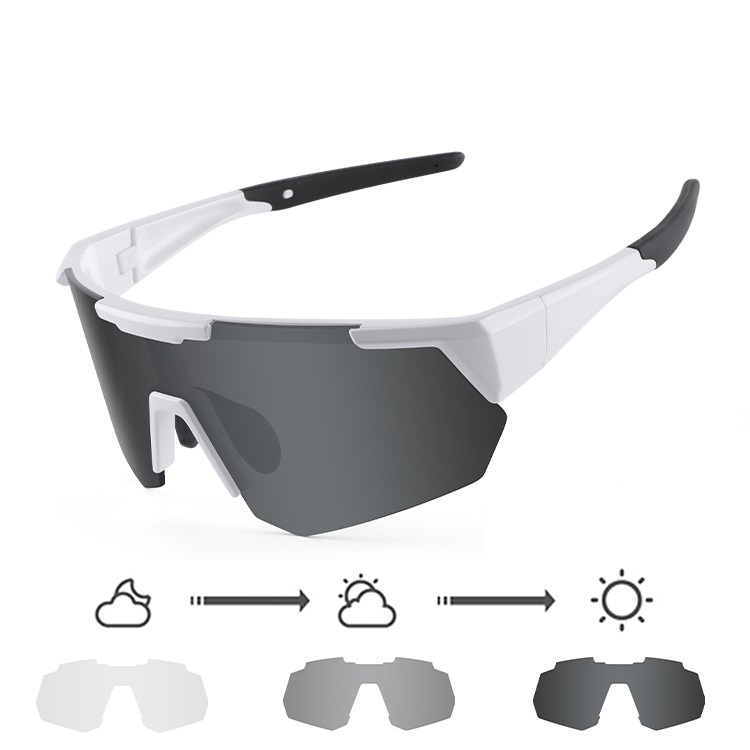 Jim-Photochromism prescription cycling goggles