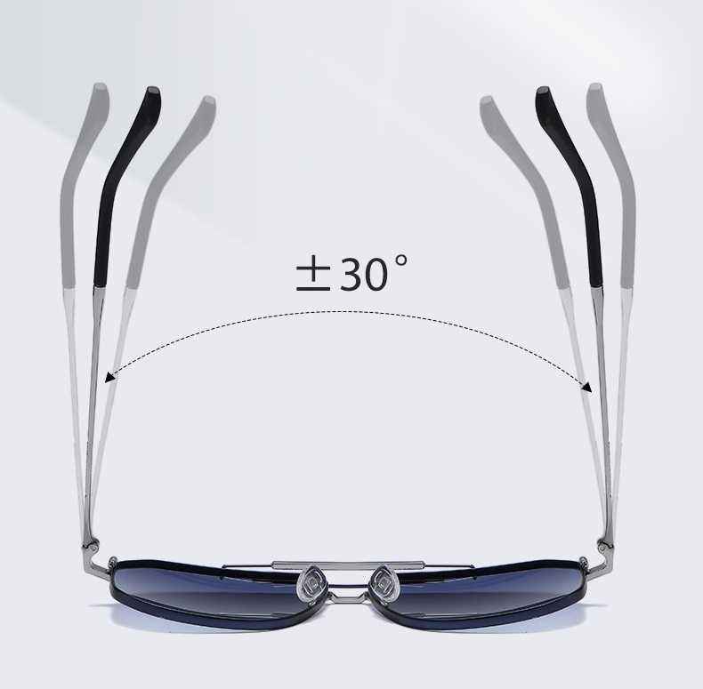 Goer-Polarized twin-beam men's sunglasses available with prescription glasses -JS8538