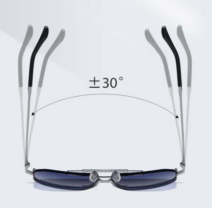 Goer-Polarized twin-beam men's sunglasses available with prescription glasses -JS8538