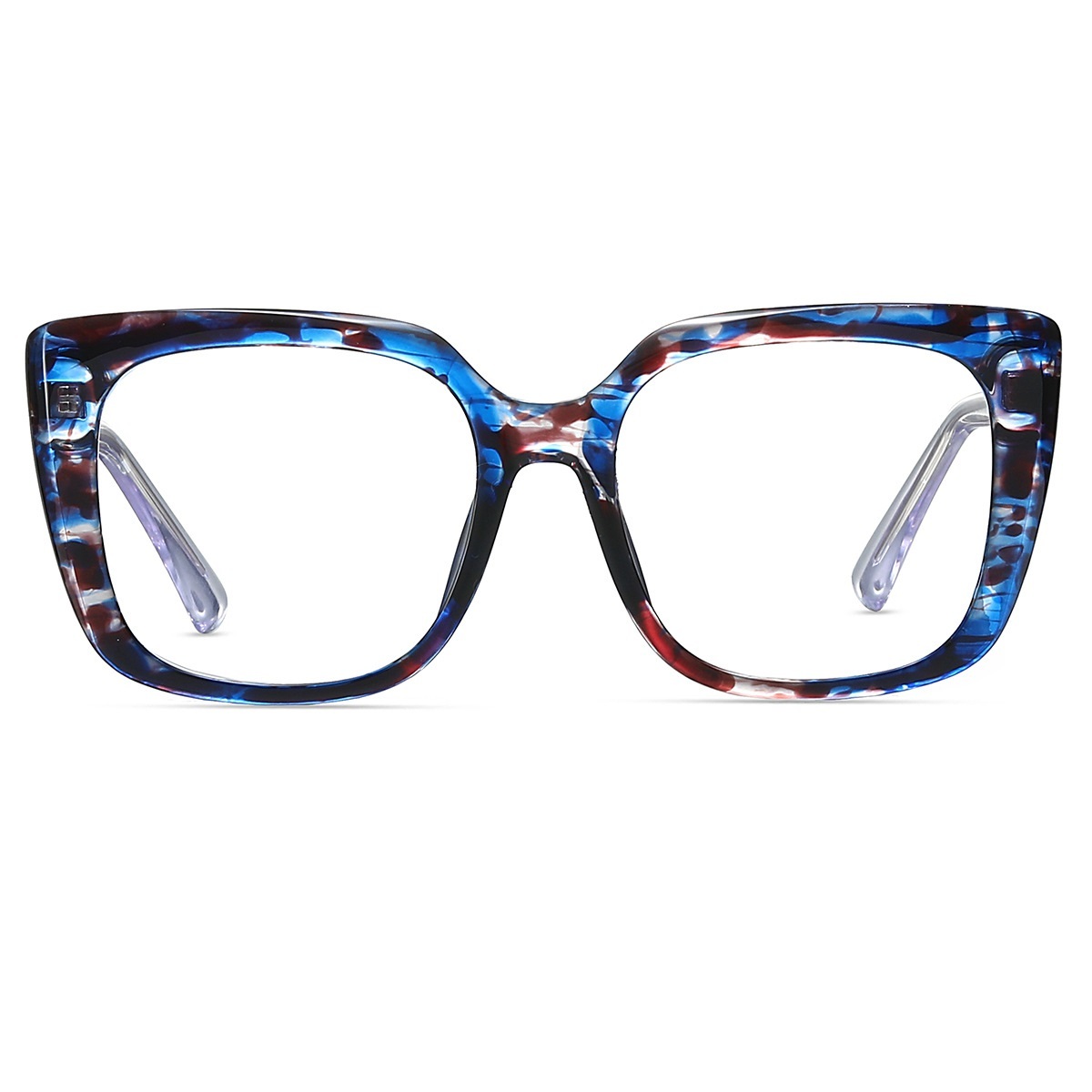 Camille-Plain lens glasses are available with prescription optical lenses