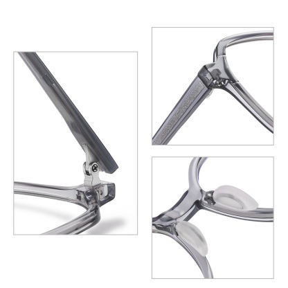 Devin-Plain lens glasses are available with prescription optical lenses