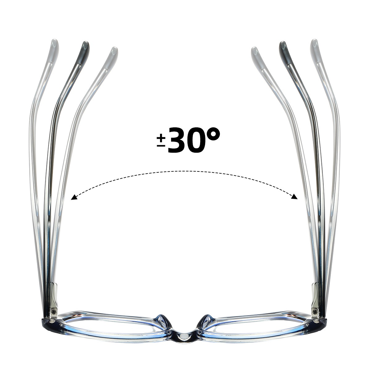 Blossom-Plain lens glasses are available with prescription optical lenses