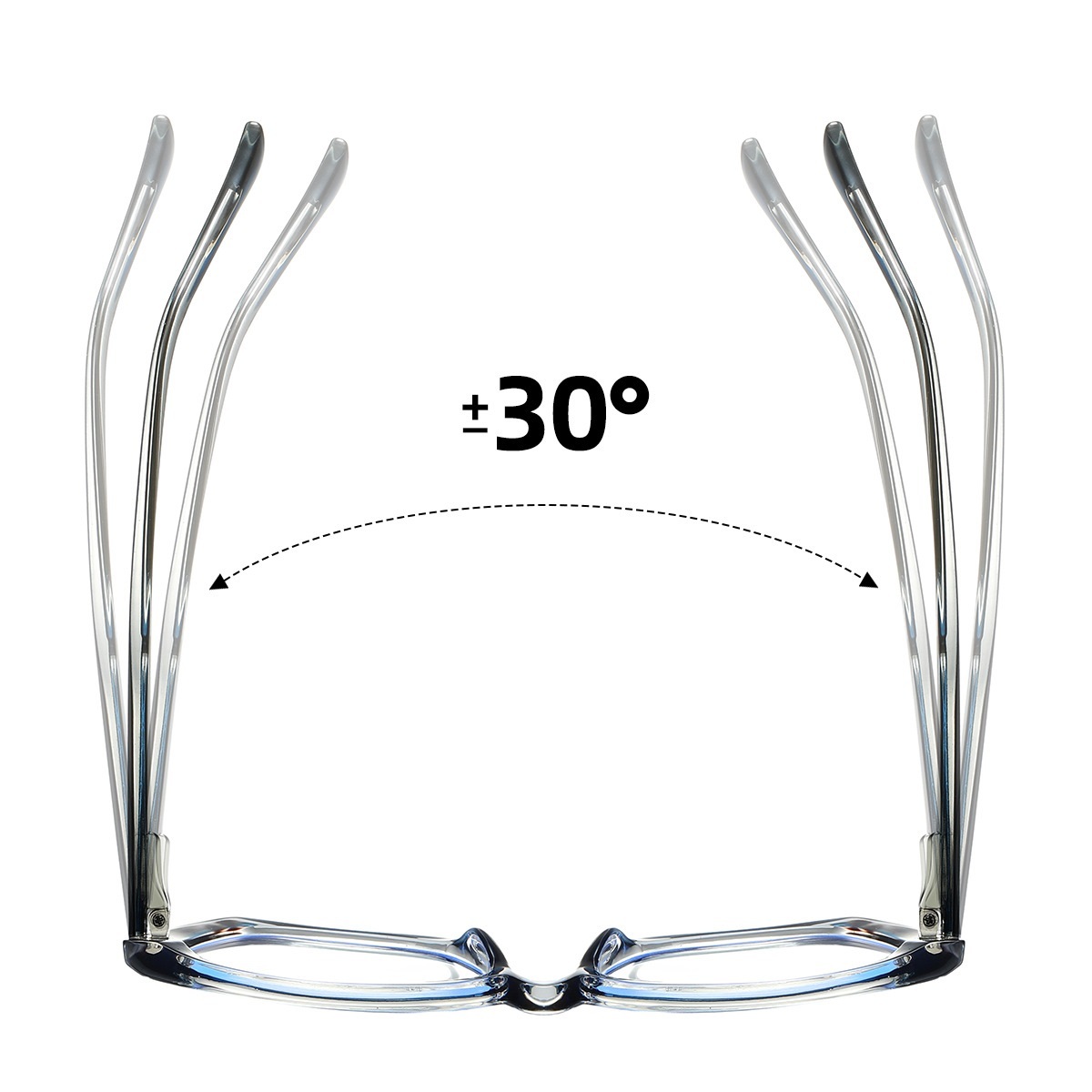 Blossom-Plain lens glasses are available with prescription optical lenses