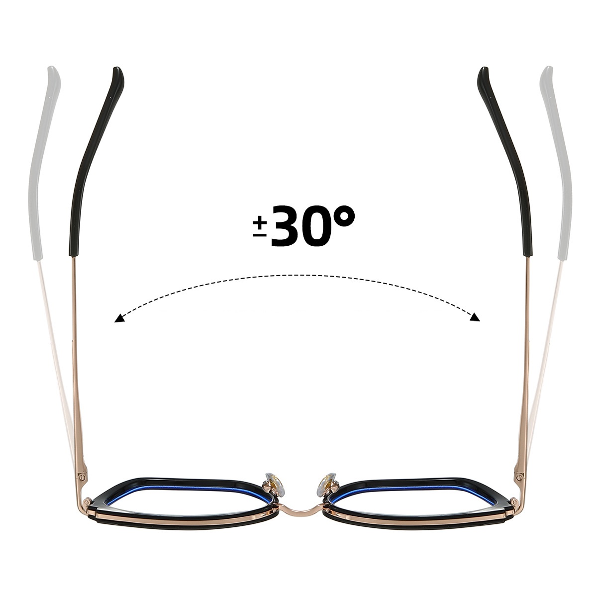 Caitin-Plain lens glasses are available with prescription optical lenses
