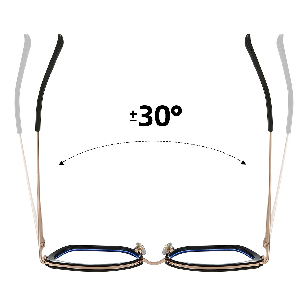 Caitin-Plain lens glasses are available with prescription optical lenses