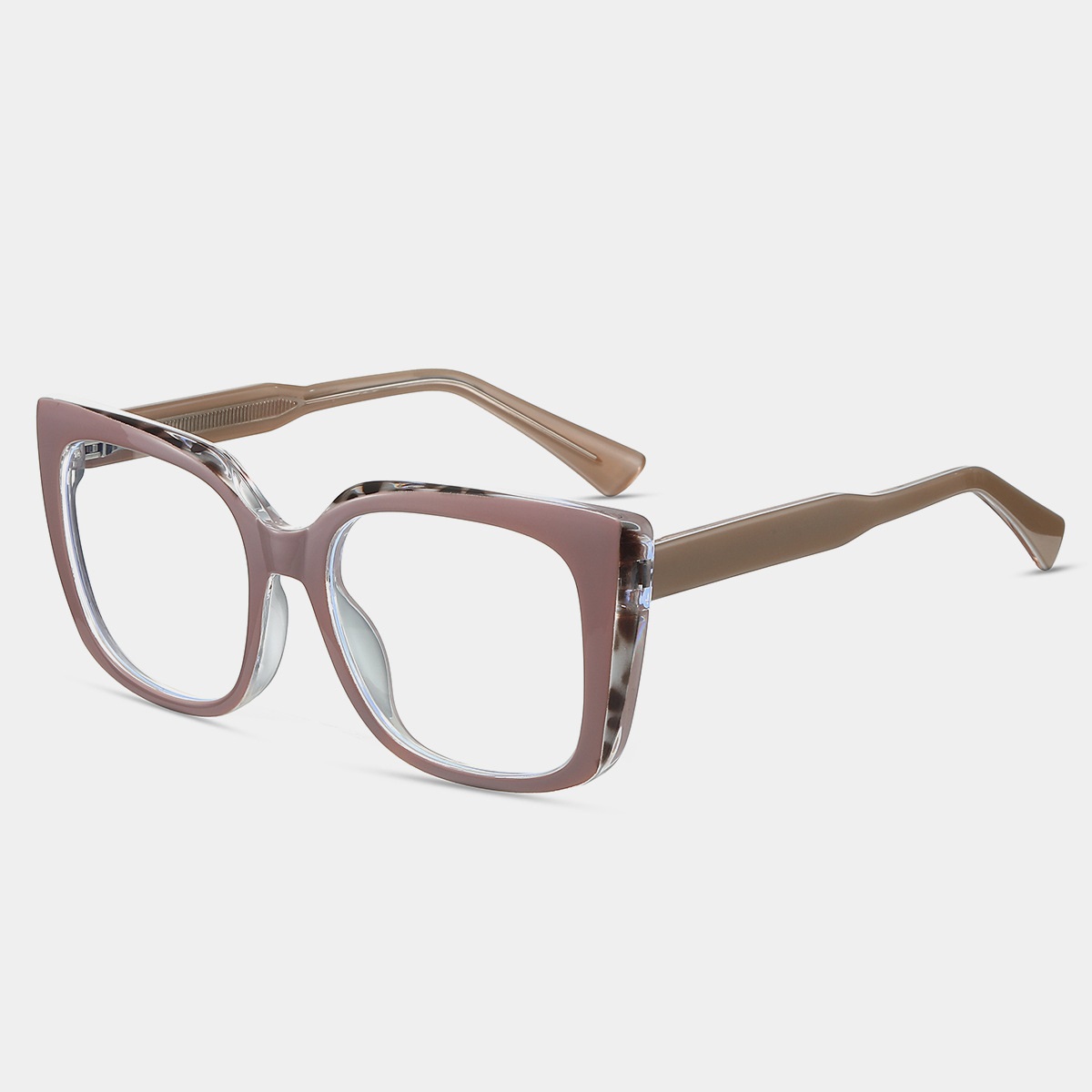 Camille-Plain lens glasses are available with prescription optical lenses