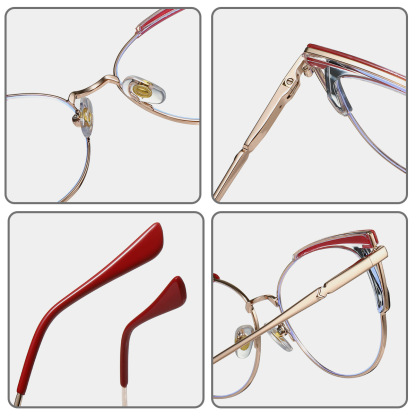 Carmen-Plain lens glasses are available with prescription optical lenses