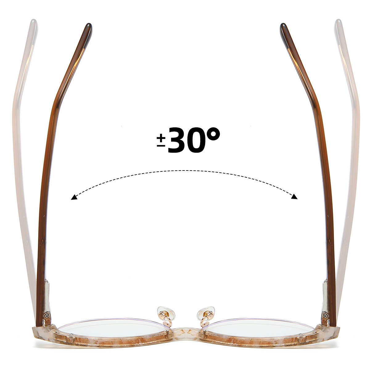 Canace-Plain lens glasses are available with prescription optical lenses