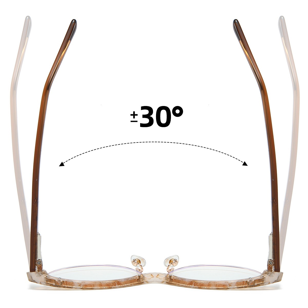 Canace-Plain lens glasses are available with prescription optical lenses