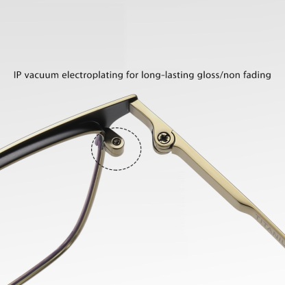 Claire-Plain lens glasses are available with prescription optical lenses