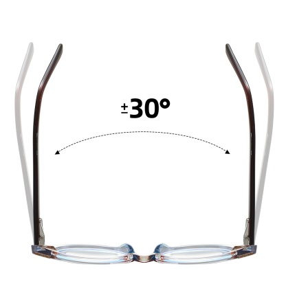 Brigitte-Plain lens glasses are available with prescription optical lenses